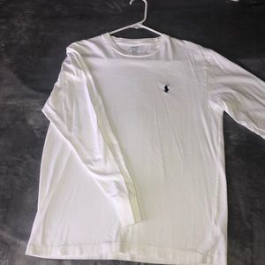White polo long sleeve